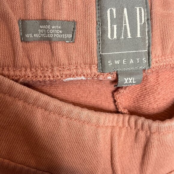 GAP Rust Cropped Sweatpants Women’s XXL Joggers Athleisure Lounge - Picture 3 of 8
